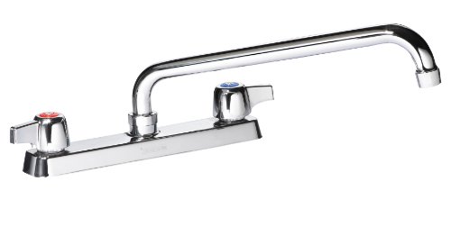 Krowne Commercial Series 8" Center Deck Mount Faucet, 14" Spout, 13-814L #TOP28