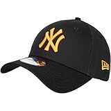 Logo sul davanti New Era MLB NY Yankees League Essential 9forty Cap, nero/arancione, Taglia unica