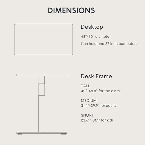 Image of FLEXISPOT E6 Pro Dual Motor Electric Standing Desk, Organic Modern Oval Leg Design, 3-Stage Height Adjustable Sit Stand Desk with Heavy Duty 330lbs, 48 inch x 30 inch Black Desktop, Black Frame