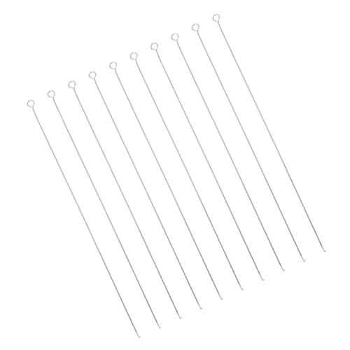Operitacx 10pcs Beaded Tools and Stringing Needles 0.8mm Thin DIY Beading Hooks for Jewelry Making, 17cm Length, Suitable for Craft Bead Stringing and Accessories