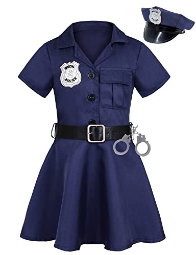 Disfraz de policía para niñas 9-10 años