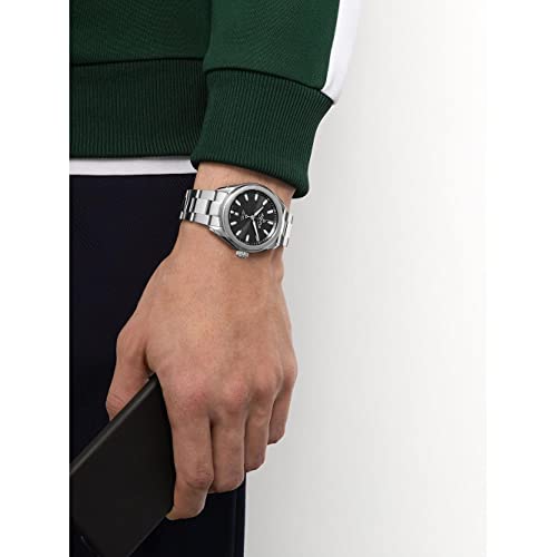 Alpina Men's Analogue Swiss Quartz Watch with Stainless Steel Strap AL-240GS4E6B, Silver, bracelet