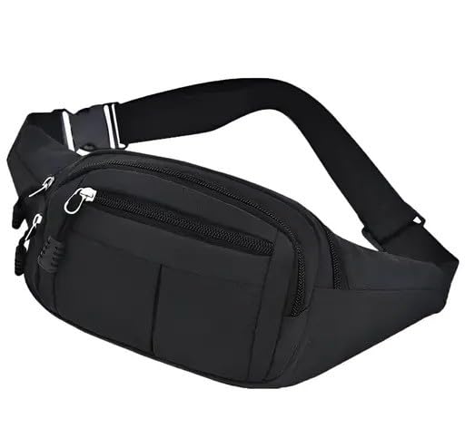 Black Unisex Waist Bags: Versatile, Functional, and Perfect for Everyday Use, Keeping Essentials Close and Convenient-image-36