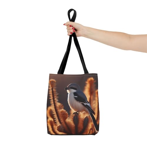Premium Loggerhead Shrike Tote Bag with Reinforced Stitching, 13 or 16 Inch Size4