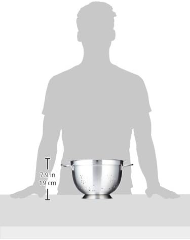 Miniatura 2 de Colador profundo de acero inoxidable para pasta de 3 cuartos de galón, 5 cuartos de galón o 8 cuartos de galón