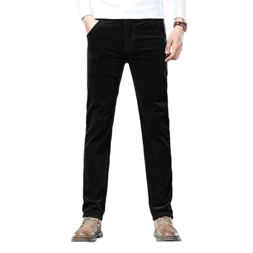 Pantalon velours côtelé homme doublé polaire coupe droite ample