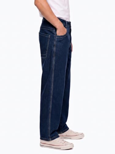 Image of GINGTTO Men's Baggy Barrel Jeans Wide Leg Y2K Denim Pants | Loose Fit Streetwear Casual Hip Hop Skater Vintage Style