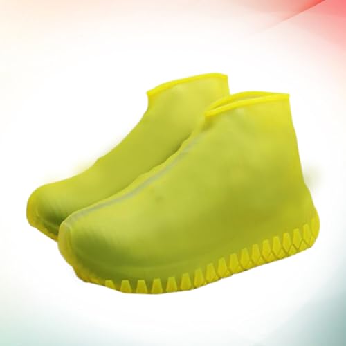 NOLITOY 1 par Unisex XL Cubrezapatos Amarillo para Días Lluviosos para Calzado Exterior y Fácil de Limpiar miniatura 3