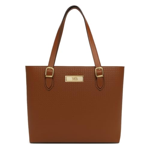 Kit Bolsa Feminina Tipo Sacola + Necessaire Willibags (Caramelo)