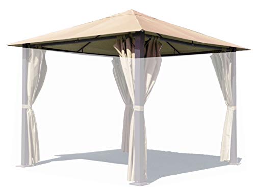 QUICK STAR Ersatzdach für Pavillon Paris 3x3m Pavillondach Sand