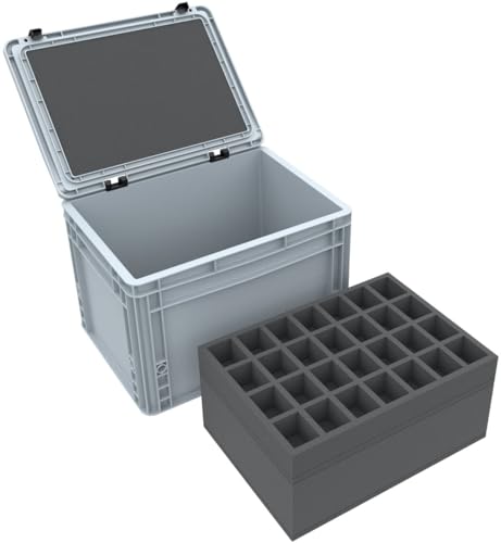 Contenedor de miniaturas Eurobox Feldherr con espuma Pick & Pluck de alta densidad 4