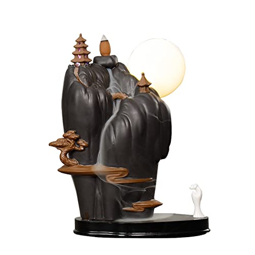 FEELIN Backflow Incense Burner, Small Waterfall Censer Seat