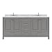 Virtu USA GD-50072-CMRO-CG-NM Caroline Avenue Bathroom Vanity Set, Cashmere Gray