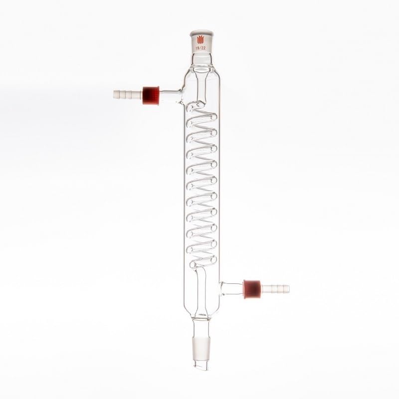 Snake condenser, φ 8mm / φ 10mm detachable small nozzle, Borosilicate glass, C54(C541200)