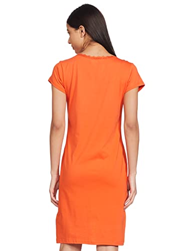 Image of Amazon Brand - Symbol Women's Cotton Knee Length Regular Fit Nighty