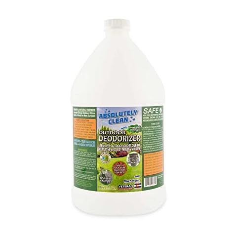 Amazing Outdoor Deodorizer odor eliminator Natural Enzyme Just Spray & Walk Away Grass, AstroTurf, Dog Runs, Patios, Decks, Fences & More Vet Approved - 128oz odor eliminator for strong odor Cover