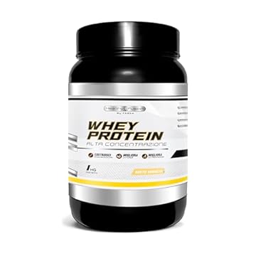 Whey Protein in Polvere Healthy Fusion | Proteina Premium 100% Pura + BCAAS + Aminoacidos | Alto Contenuto Proteico | Maggiore Crescita Muscolare, Recupero e Benessere Generale | Gusto Vaniglia 1kg