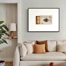 Affiche As de Pique 40x60 cm avec cadre intérieur pour décoration murale