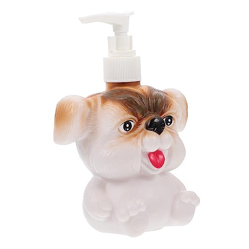 GALPADA 1pezzi Bottiglia Da Viaggio Con Pompa Pressabile Contenitore Portatile Per Shampoo e Lozione Forma Di Cane Adorabile Materiale Durevole e Riutilizzabile Per Bagno e Viaggi