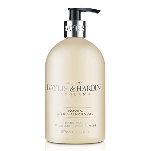 Baylis & Harding Jojoba, Vanilla and Almond Oil Luxury Hand Wash with Added Moisturizers, 3x500 ml | Paraben Free Handwash | Pack of 3