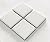 2" x 2" Essential White Matte Finish Ceramic Mosaic Tile Repair Sets (2" Individual Squares 5 Pack)
