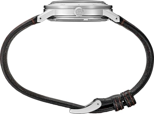 Image of SEIKO SSA461 Watch for Men - Presage Collection - Stainless Steel Case, Leather Strap, Elegant Design, Precision Timekeeping, Gold and Black