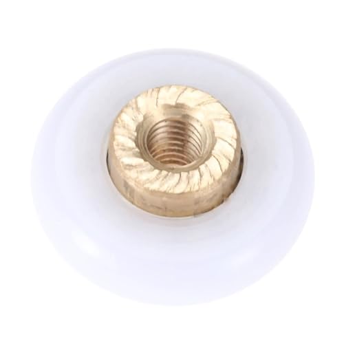 Roulettes de porte de douche coulissante de salle de bain | Diamètre 18mm en nylon - 3