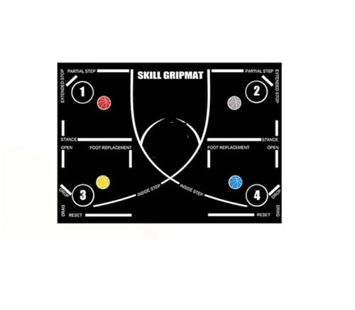 LPATEBCVU Tappetino per Allenamento di Pallacanestro Tappetino da Basket Portatile,