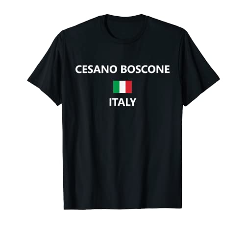 Cesano Boscone Italia Bandiera Italiana Città Maglietta