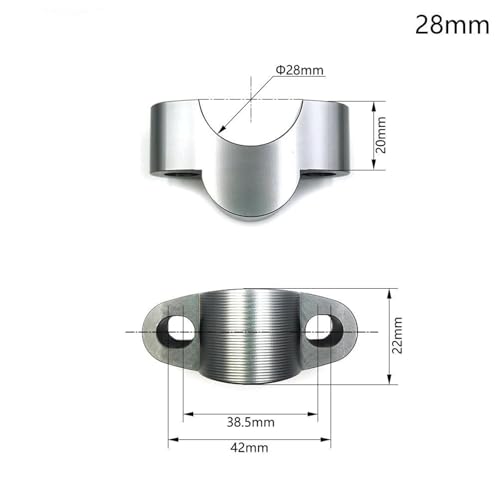 Abrazadera Montaje Barra Elevadora Manillar Motocicleta Yamaha 28mm 2