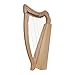Roosebeck 19-String Pixie Harp - Lacewood w/Full Chelby Levers