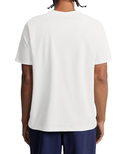 BRXL BrxlMen Men's Short Sleeve Casual Shirts with Pocket Textured Look Moisture Wicking Running T-Shirts White XXL — view 2