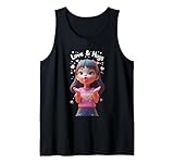 Camiseta Unisex Divertida de Amor y Abrazos para Hombres y Mujeres Camiseta sin Mangas