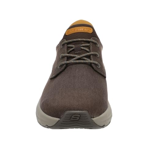 Image of Skechers Men's USA Arch Fit Maverick - Wolfe Round Toe Canvas Bungee Lace Slip-Ins