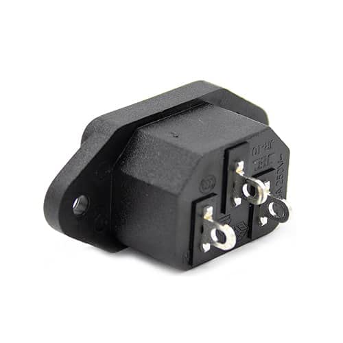 CABLEPELADO - Stroomaansluiting, veilig, duurzaam en snel, installatie- adapter voor elektronische apparaten en huishoudelijke apparaten (IEC 320 C14-stekker