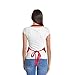 DALIX Apron Commercial Restaurant Home Bib Spun Poly Cotton Kitchen Aprons (3 Pockets) in Red