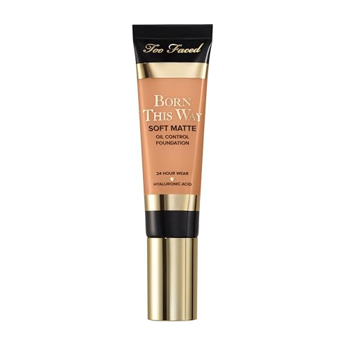 Too Faced Born This Way Soft Matte Foundation | Hydrating, Oil Control, Long Lasting + Waterproof Foundation, 1 Fl Oz, Natural Beige