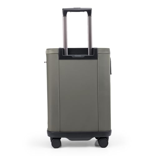 Image of AETHON Hover Luggage Cabin | Carry-On Spinner Luggage | Durable Softshell Suitcase with Expandable Storage | 4-Wheel Rolling Suitcase with Telescopic Handle - Travel Bag for Business (Olive)