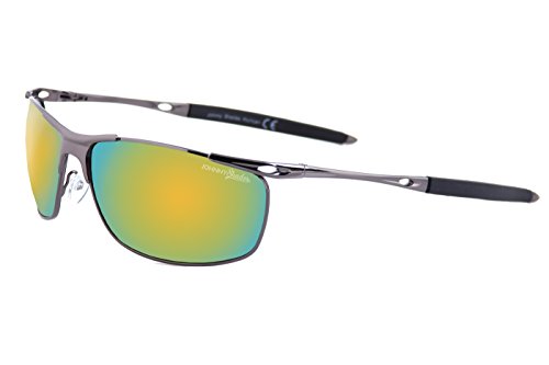 TAC Polarized Steel Wraparound Lexani (Gunmetal Revo, As Shown)