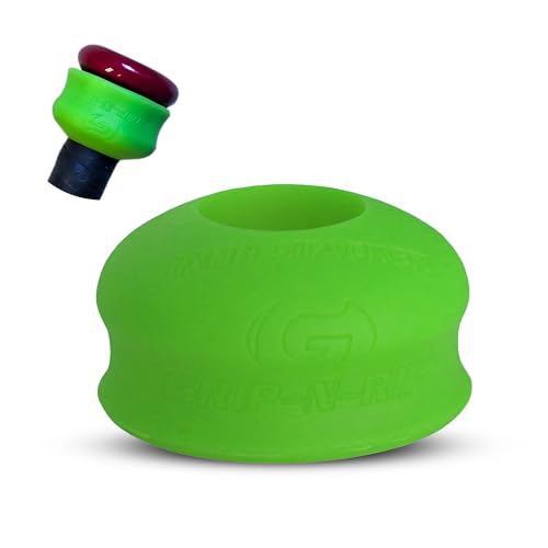 Grip-N-Rip Knob Stacker Choke-Up Ring for Baseball/Softball Bats Provides Choking Up Space & Relief from Bat Sting Stackable for Custom Fit and Comfort (Green)