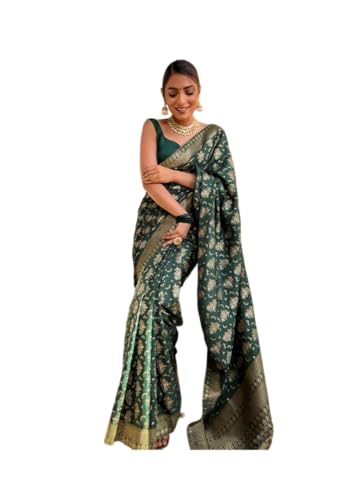 Sari Kanjivaram soie Pujia Mills motif jacquard floral cadeau d'exception pour femme