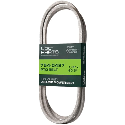 UDC Parts 754-0497 954-0497 PTO Belt Replacement Cub Cadet, 1/2" x 60.5"