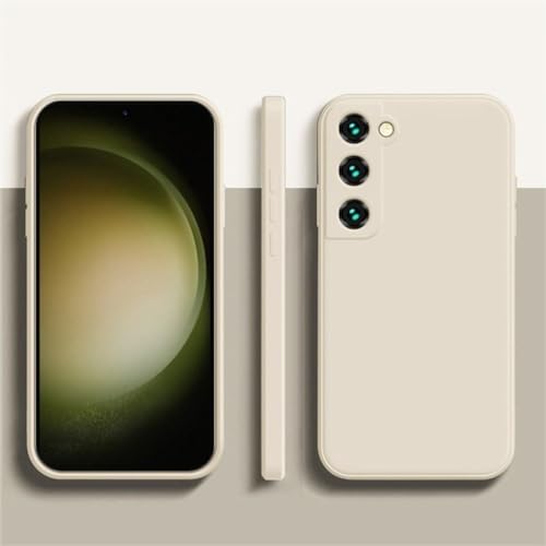 Coque Samsung Galaxy S22 en silicone liquide souple blanc