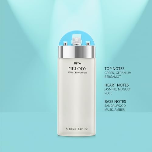 RIYA MELODY (Sea Green) 100 ml Perfume for Women | Eau De Parfum with Long Lasting Fragrance | Citrus Floral Fresh Perfume Spray | Mild Fragrance
