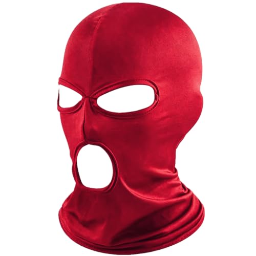 Image of 3 Hole Full Face Mask,Thin Balaclava Ski Mask Cap