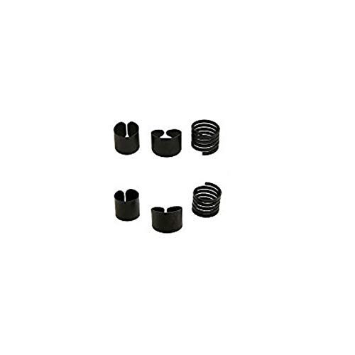 MISSU JEWELLRY 3 Pcs Black Band Warrped Rings Set Matte Dull Polish Opening Finger Ring for Women