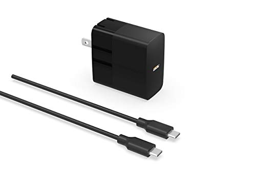 29W 30W USB-C Charger Fit for Samsung Chromebook Pro Plus XE513C24,MacBook Retina 12 Inch,MacBook Air 2018 13 inch Laptop, New Ipad Pro 2018 with 7.5ft Type C Power-Supply-Adapter-Cord-Cable
