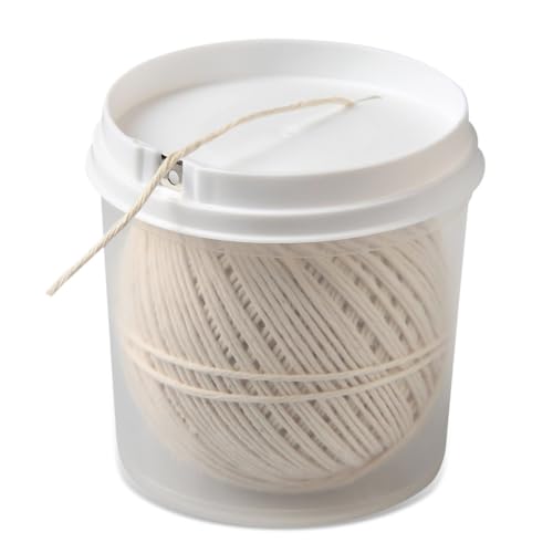 Fackelmann Grillschnur für Braten, Rouladen & Co – Bratenschnur für die Küche und den Grill – Küchengarn hitzebeständig bis 175° C, Beige