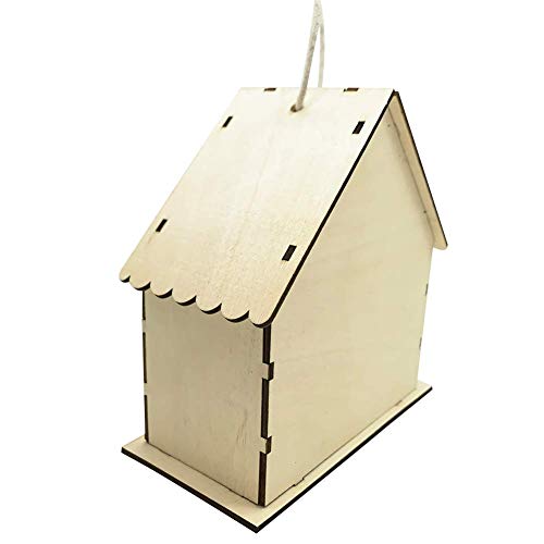 YUET 2 Pezzi Casetta Uccelli Legno Kit con Doppie