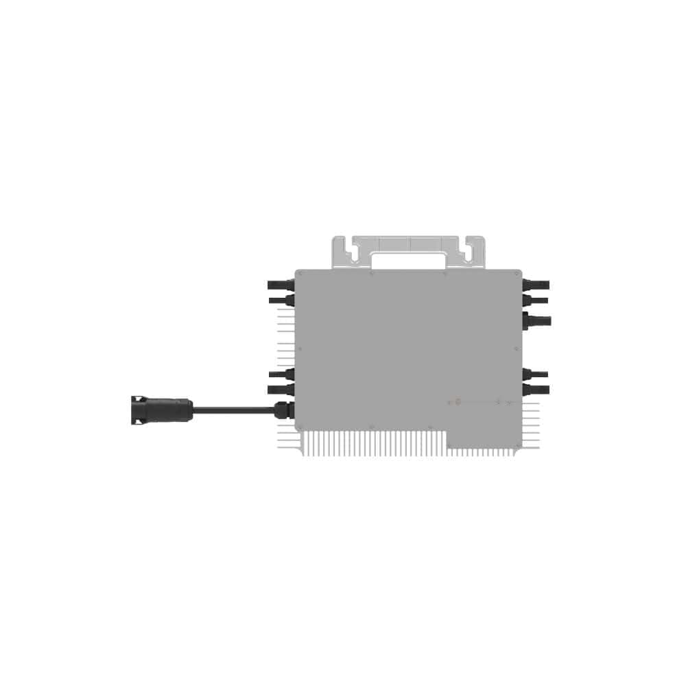 Deye SUN-M200G4-EU-Q0 - Micro inverter da 2000 W, 4 MPPT WiFi, IP67, conforme alla norma VDE, nuova generazione con Relè Solar PV con cavo Schuko da 5 metri per impianti da balcone